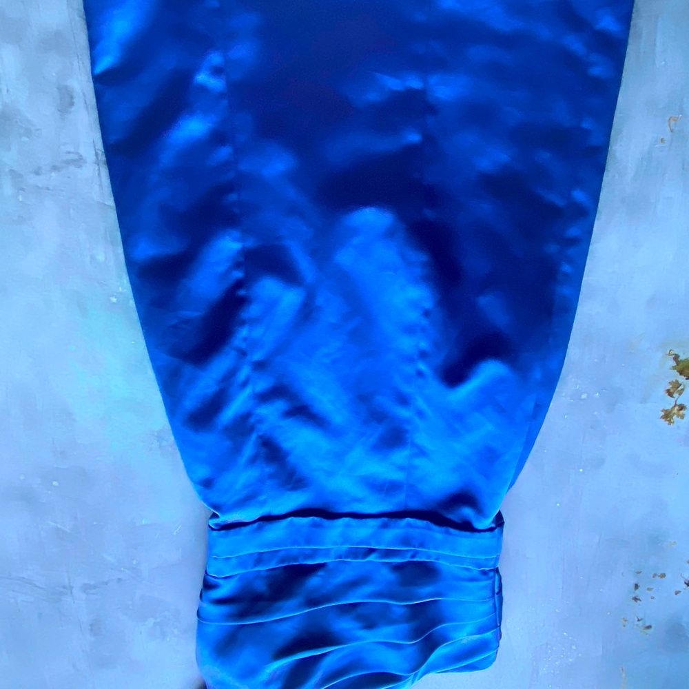 Alfred Angelo blue dressy formal dress nice fitting modest